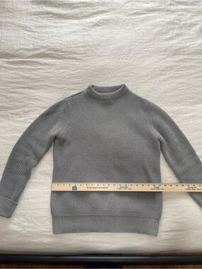 Bleu de Chauffe Men's Ribbed Turtleneck Sweater - Gray